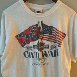 2014 CIVIL WAR OUTER BANKS HARLEY DAVIDSON TEE